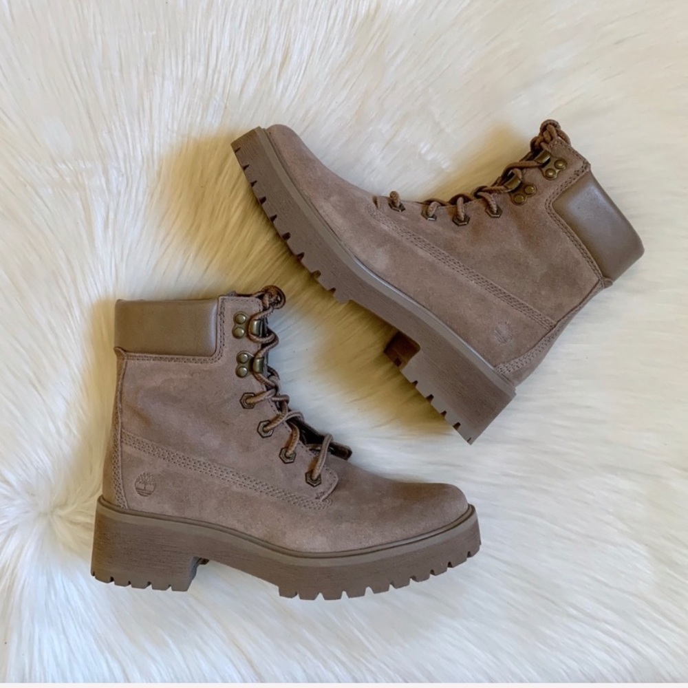 Timberland Carnaby Cool 6” Taupe Suede Boots - Picture 3 of 7